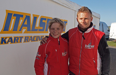 En af støtterne bag Christian Sørensen (t.v.) har været Rickard Franchini fra svenske Italsport.